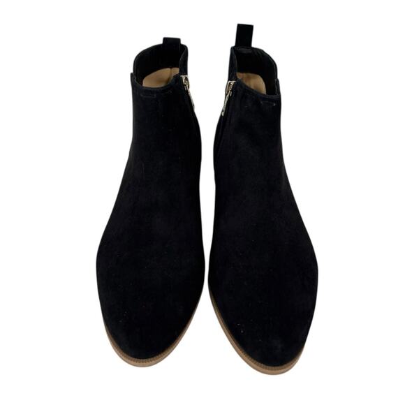 Jack Rogers Rollins Cord Ankle Bootie Chelsea Black Suede Size 10 Womens New - Picture 10 of 10